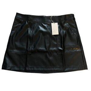 a new day Black Mini Skirt